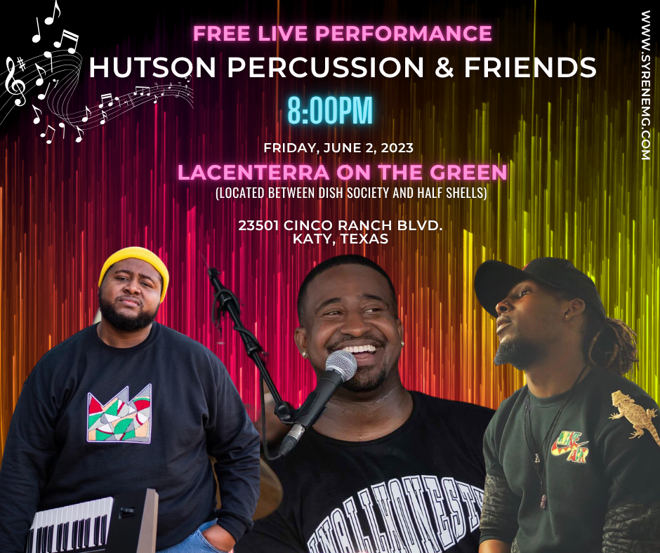 Free live performance — Hutson Percussion & Friends at LaCenterra on the Green